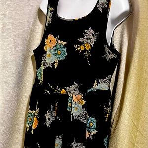 Torrid Floral Maxi Dress Zips in Back.